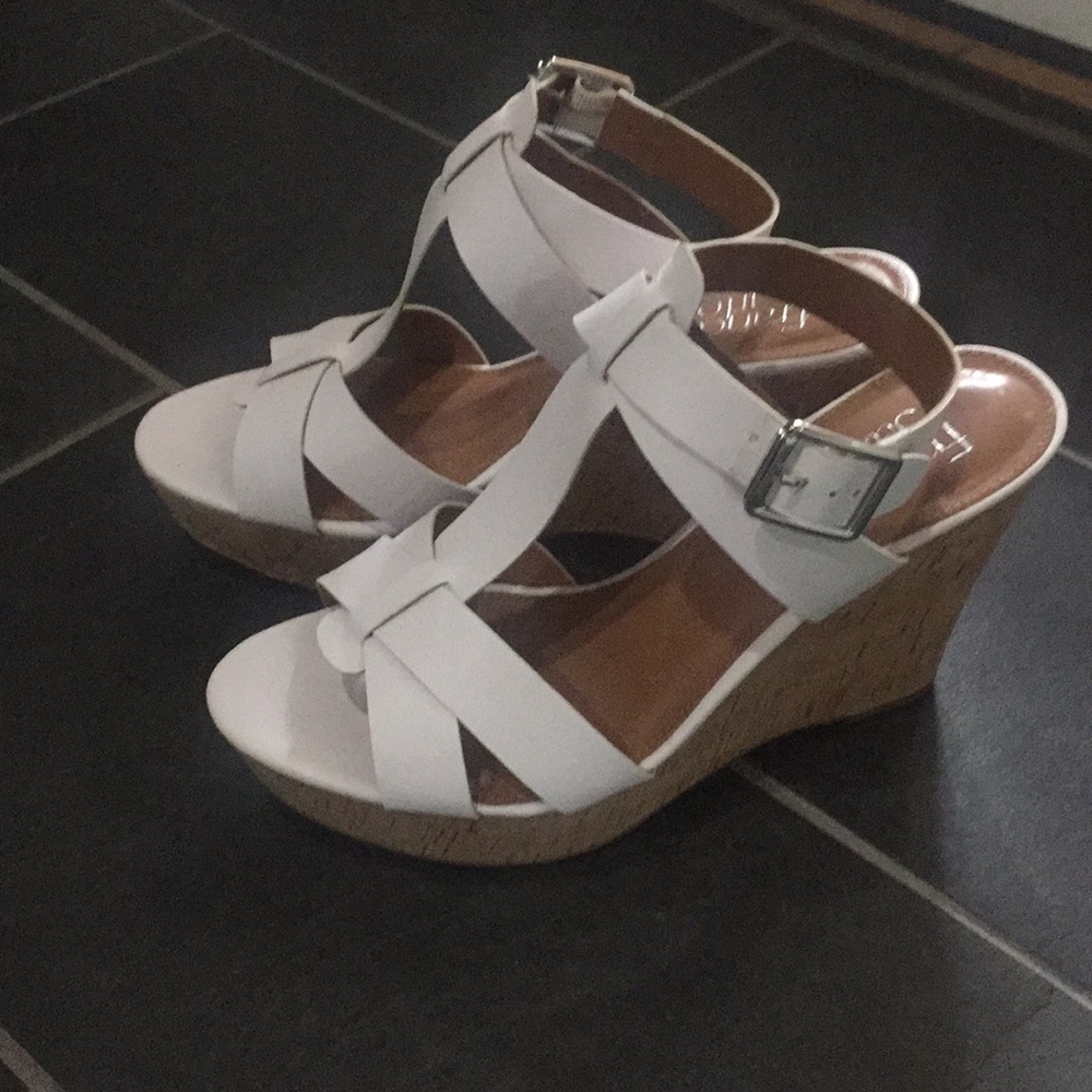 Franco Sarto high heel wedge sandals